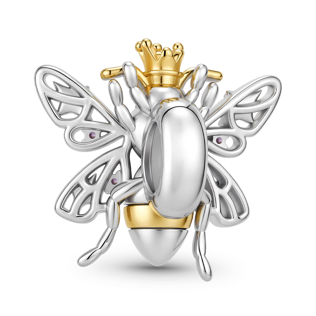 Gnoce Bee Charm Platinum-plated Silver Blend - Image 5