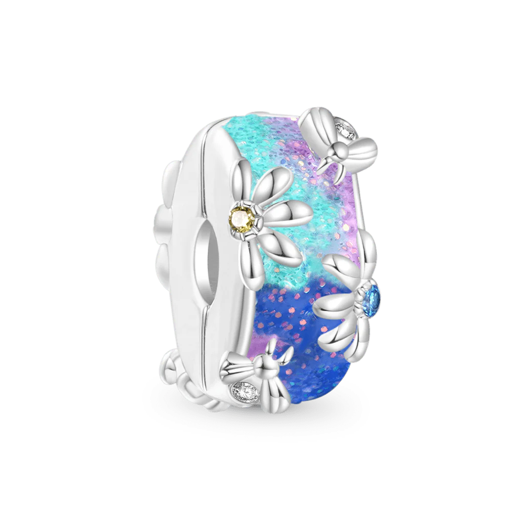 Gnoce Bee Daisy Colorful Charm Platinum-plated Silver Blend - Image 2