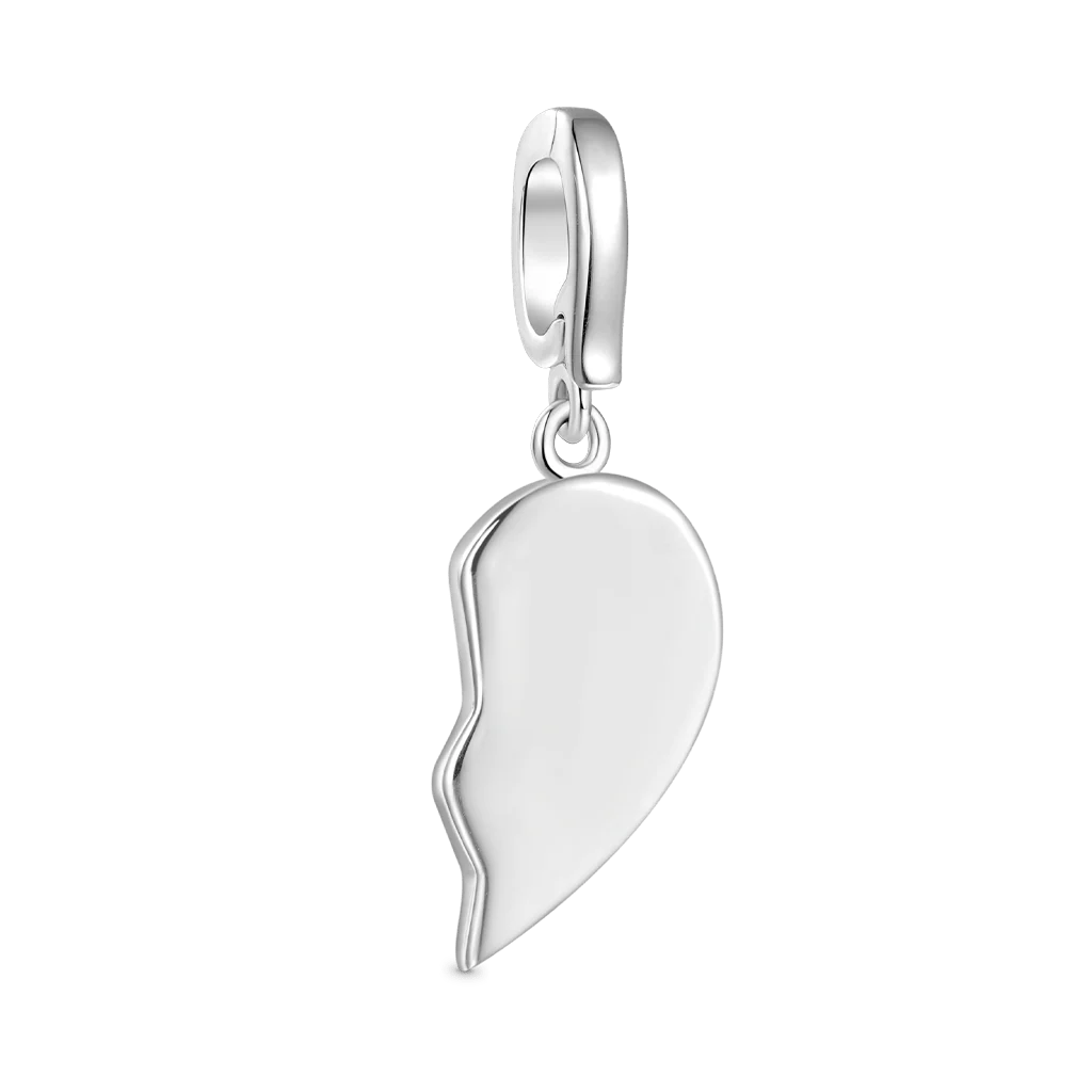 Gnoce Best Friend Left Clasp Clusters Charm Platinum-plated Silver Blend - Image 2