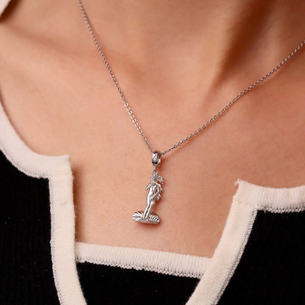 Gnoce Birth of Venus Charm Platinum-plated Silver Blend - Image 4