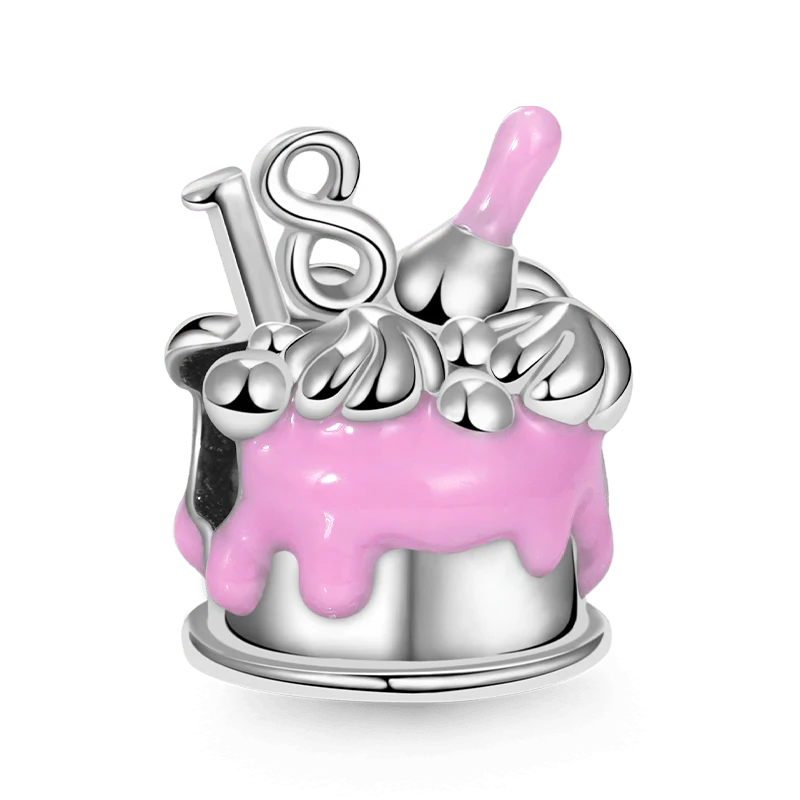 Gnoce Happy "18th Birthday Cake" Charm