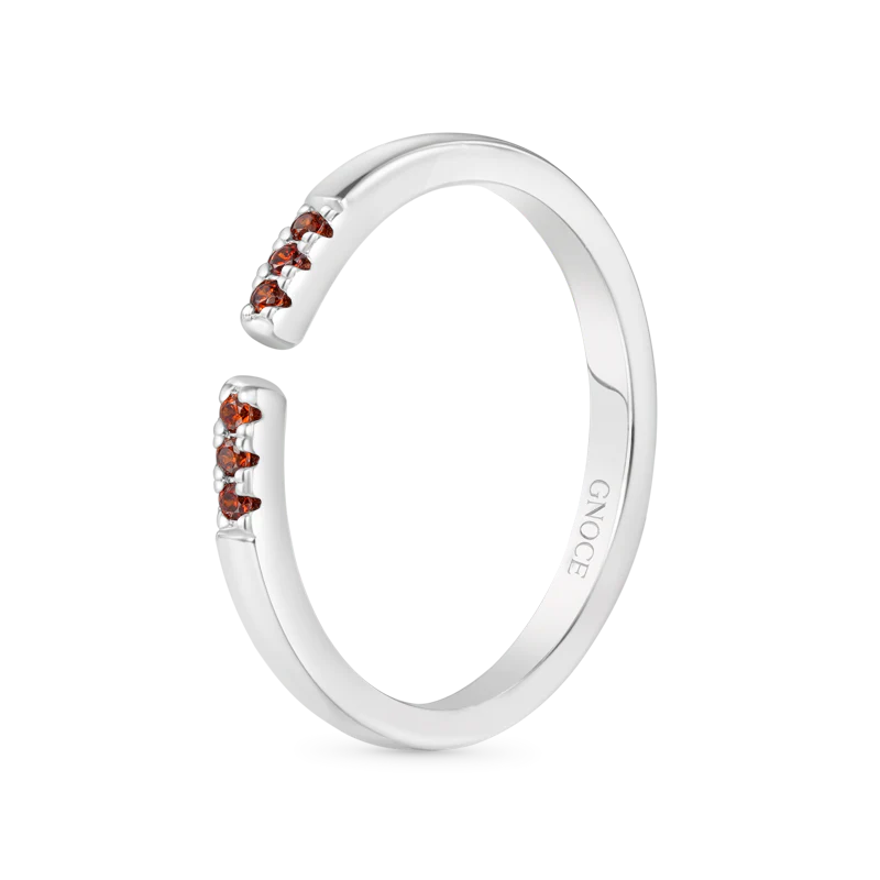 Gnoce Birthstone Simple Adjustable Ring - Image 3