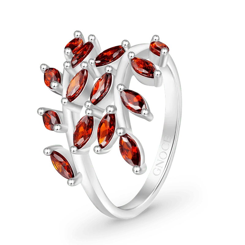 Gnoce Birthstone Delicate Vines Ring - Image 3