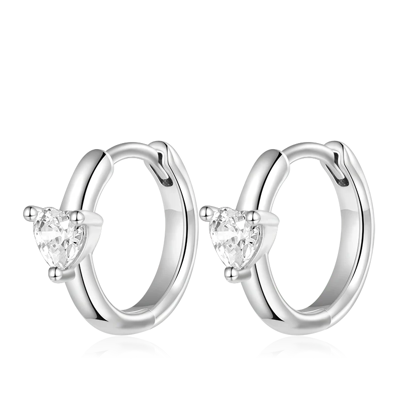 Gnoce Birthstone Heart Hoop Earrings - Image 2