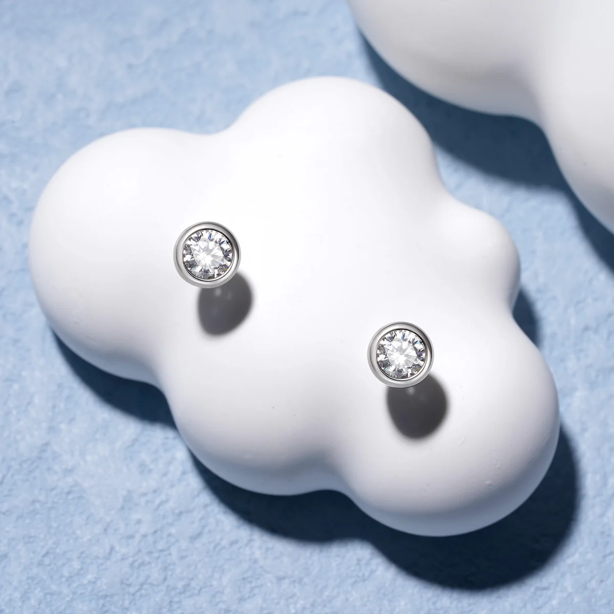 Gnoce Birthstone Round Stud Earrings - Image 3