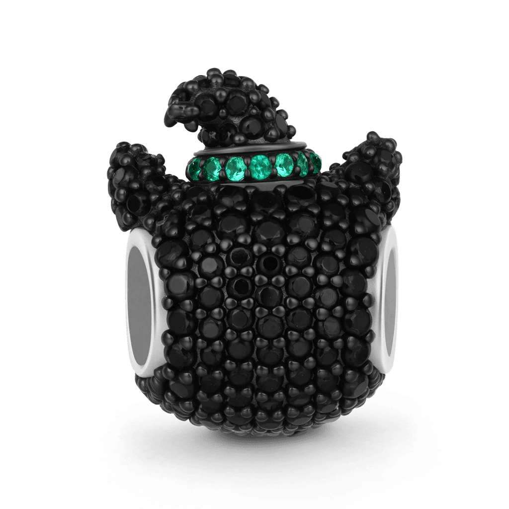 Gnoce  Black Cat Charm Platinum-plated Silver Blend - Image 5