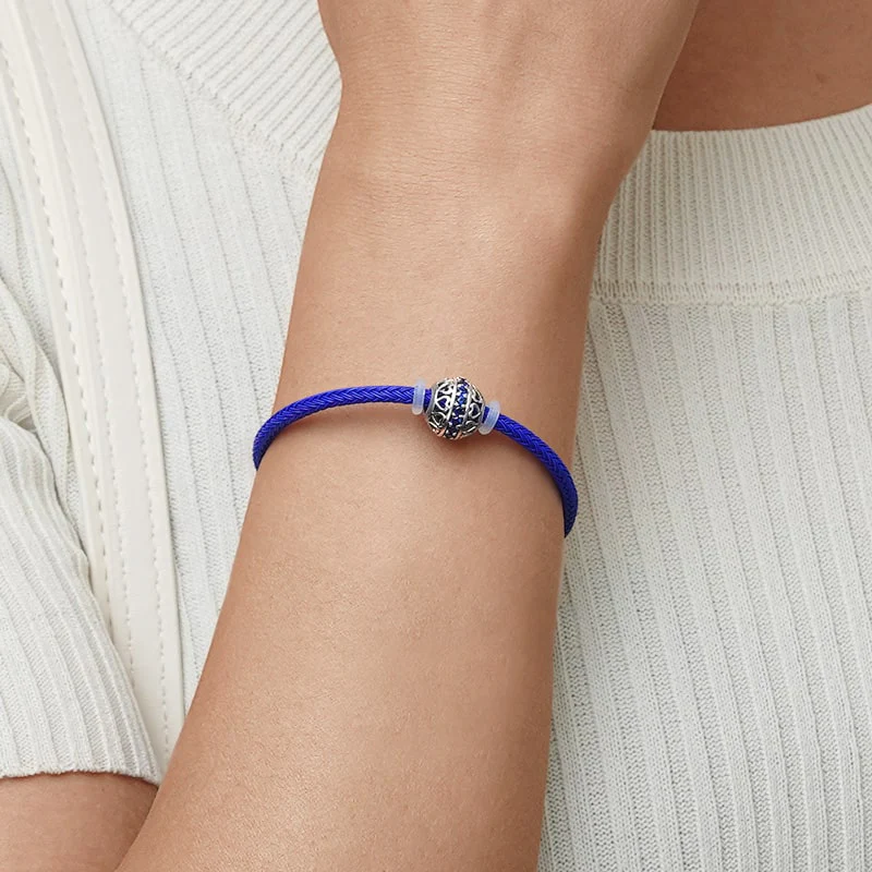 Gnoce Blue Basic Bracelet with 2 Pieces of Stoppers - Image 5
