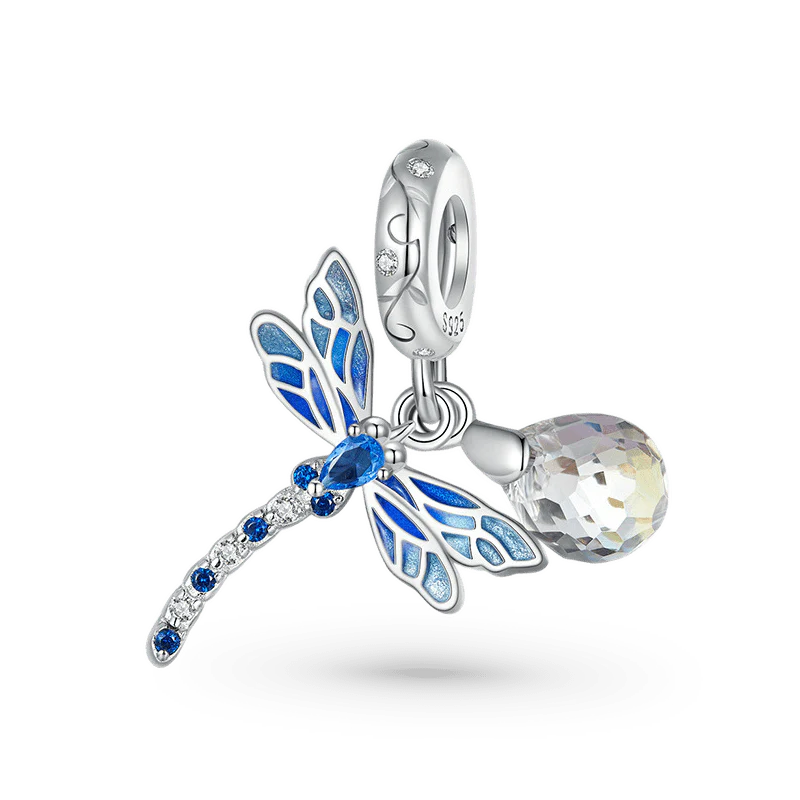 Gnoce Blue Dragonfly Pendant Dangle Charm