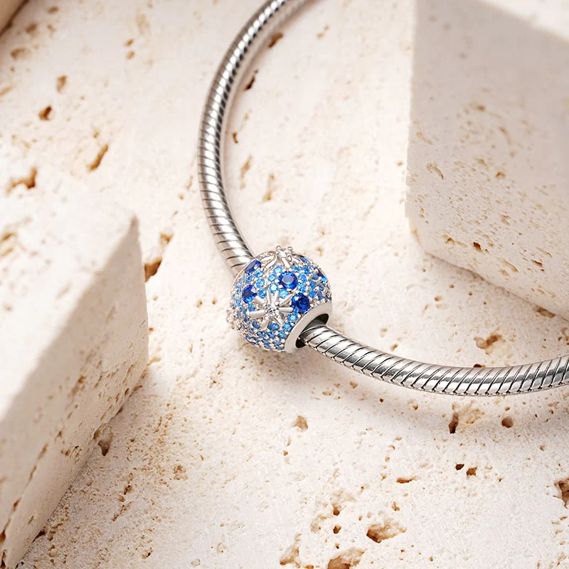 Gnoce Blue Fantasy Fireworks Charm Platinum-plated Silver Blend - Image 3