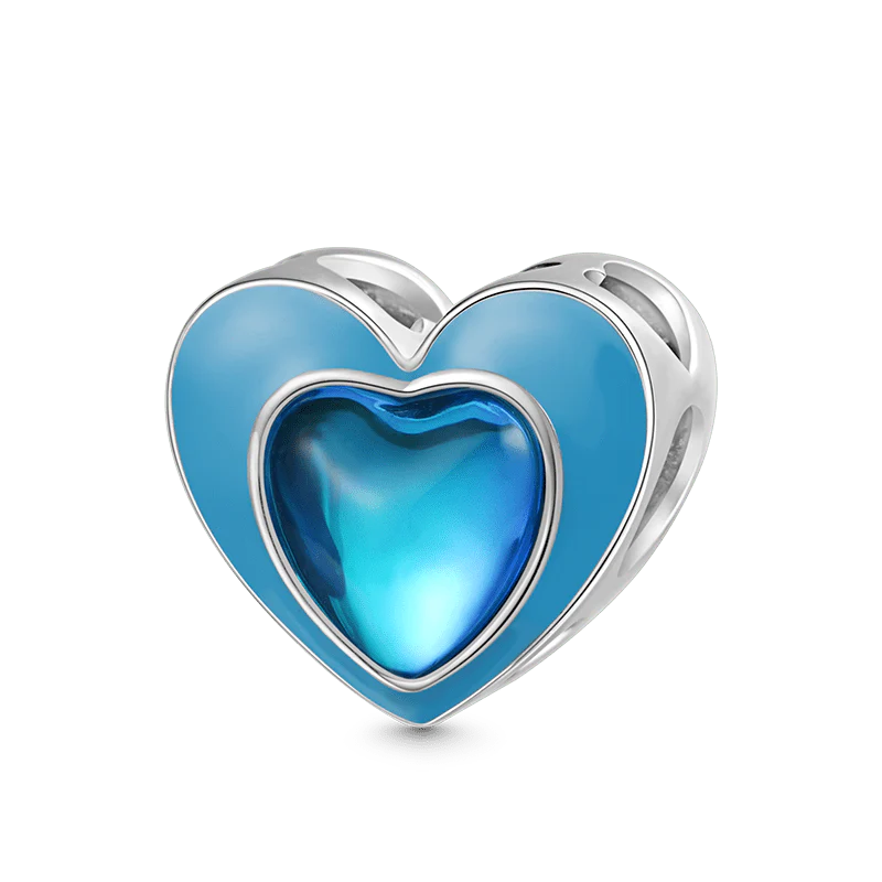 Gnoce “The Best Is Yet To Come ” Blue Heart Charm