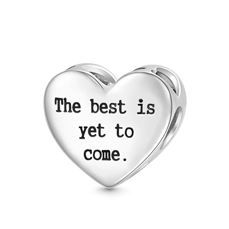 Gnoce “The Best Is Yet To Come ” Blue Heart Charm - Image 2