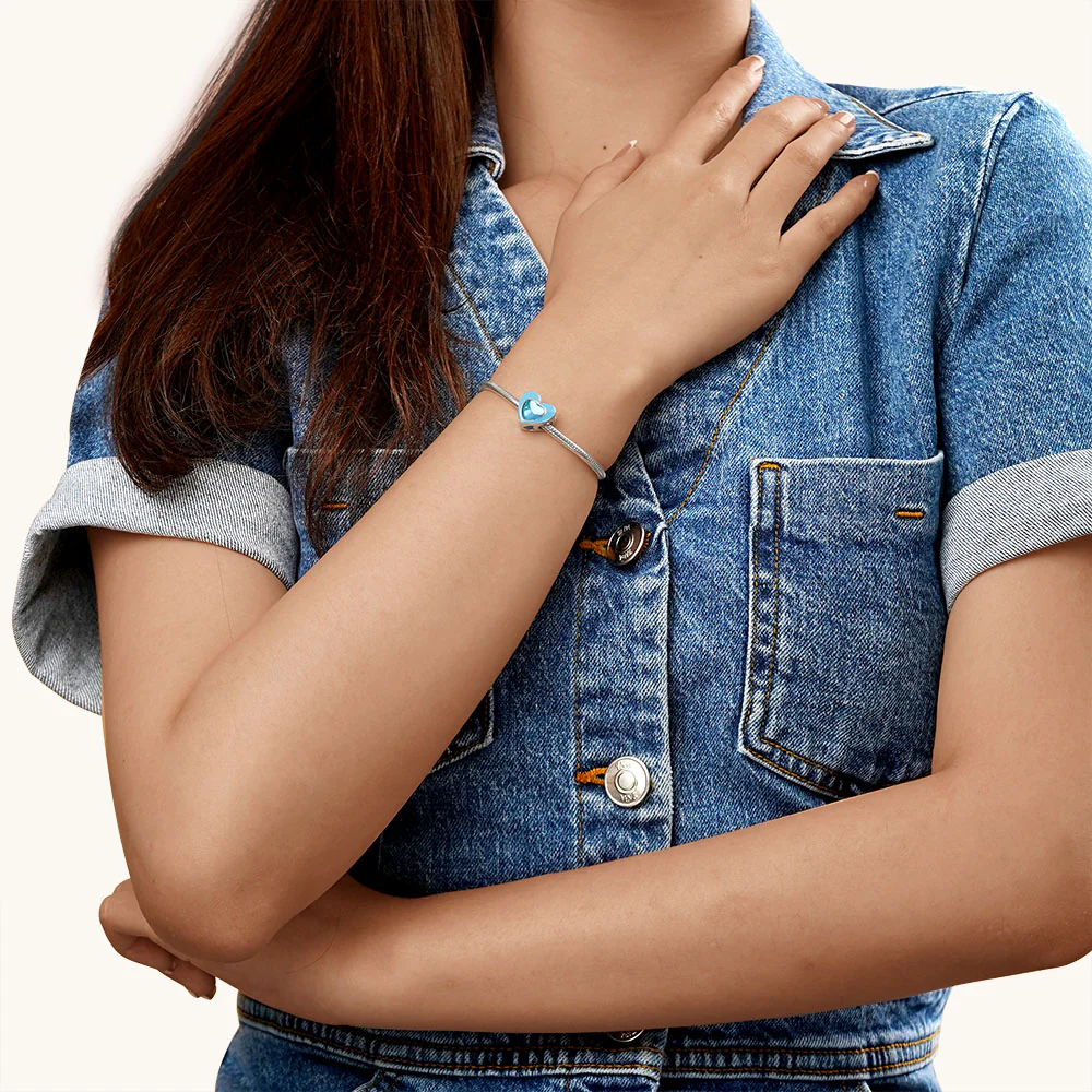 Gnoce “The Best Is Yet To Come ” Blue Heart Charm - Image 4