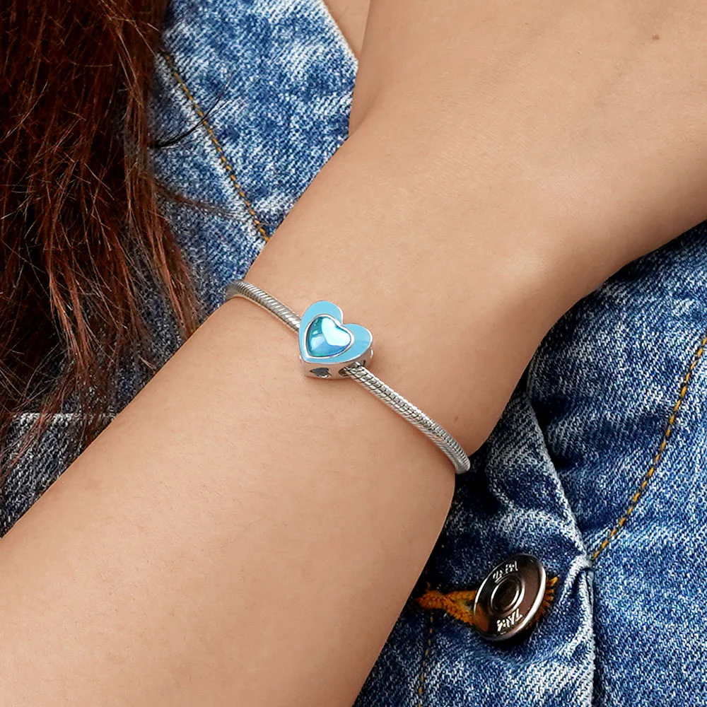Gnoce “The Best Is Yet To Come ” Blue Heart Charm - Image 5