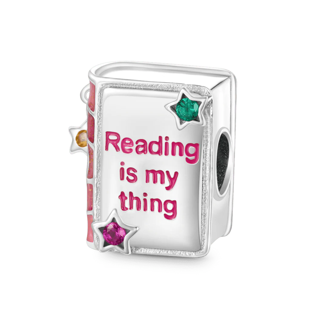 Gnoce 'Reading is my thing' Book Charm