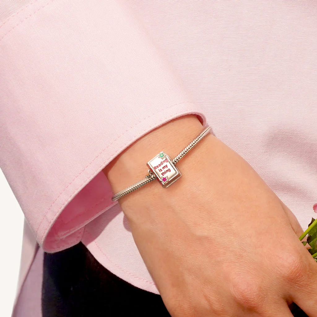 Gnoce 'Reading is my thing' Book Charm - Image 5