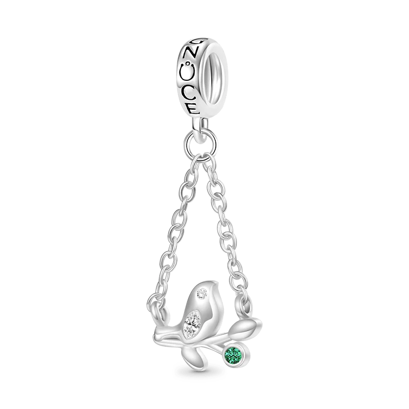 Gnoce Branch Top Bird Pendant Dangle Charm