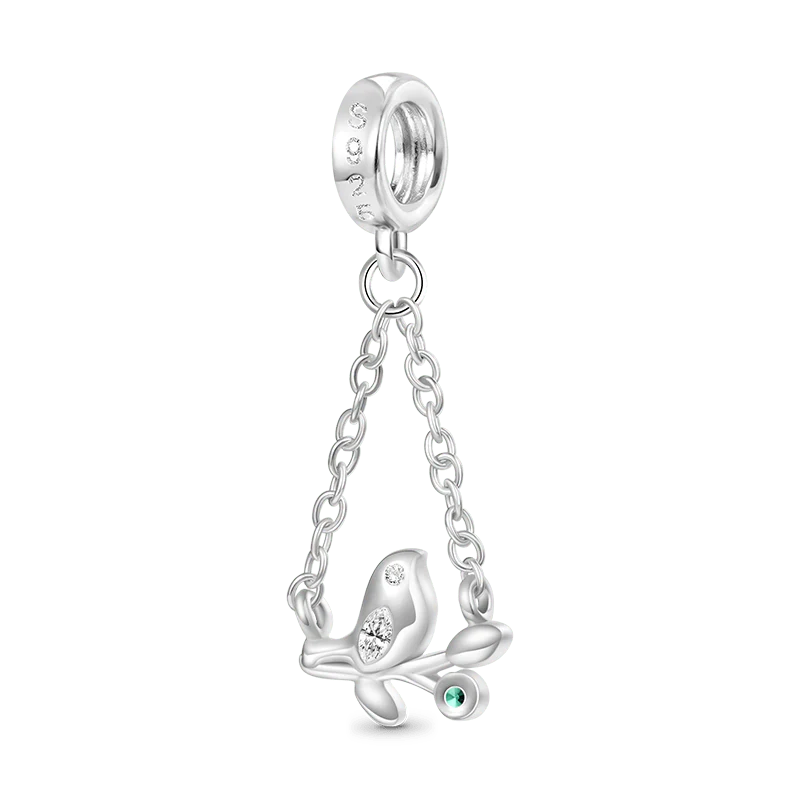 Gnoce Branch Top Bird Pendant Dangle Charm - Image 2