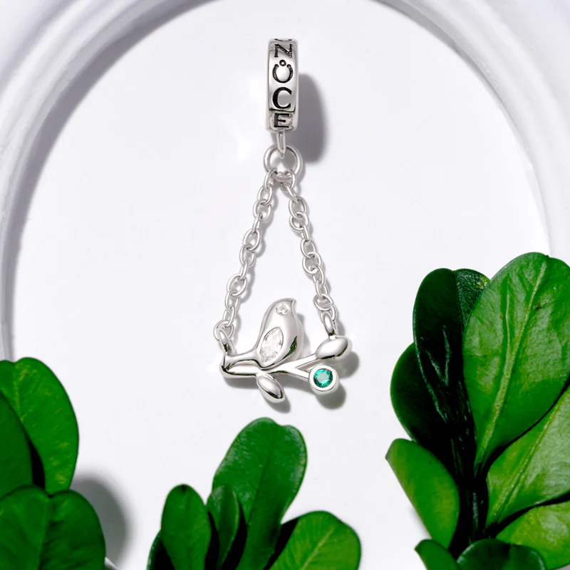 Gnoce Branch Top Bird Pendant Dangle Charm - Image 3