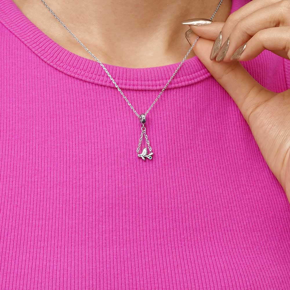 Gnoce Branch Top Bird Pendant Dangle Charm - Image 7
