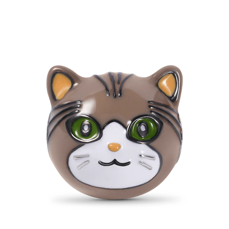 British Shorthair Cat Charm Bead Sterling Silver