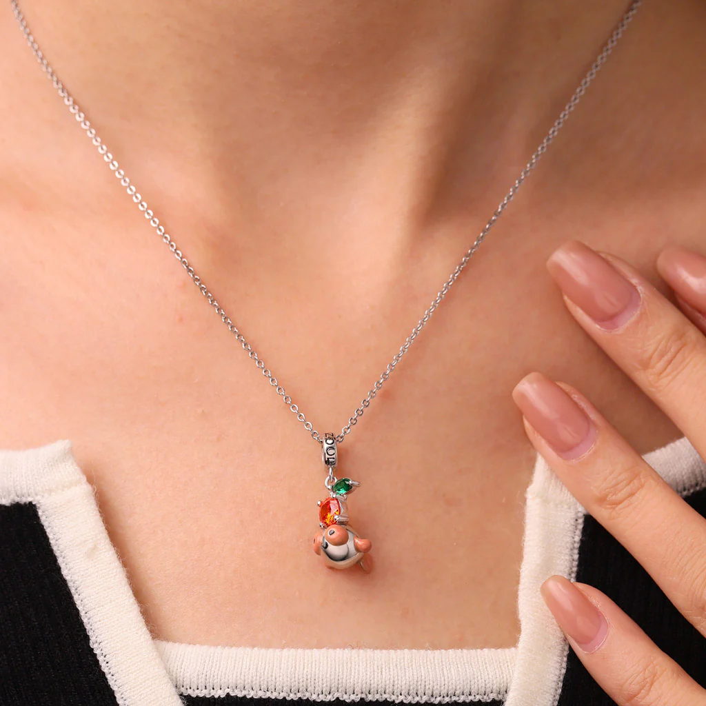Gnoce Bubble-eye Goldfish Charm Platinum-plated Silver Blend - Image 5