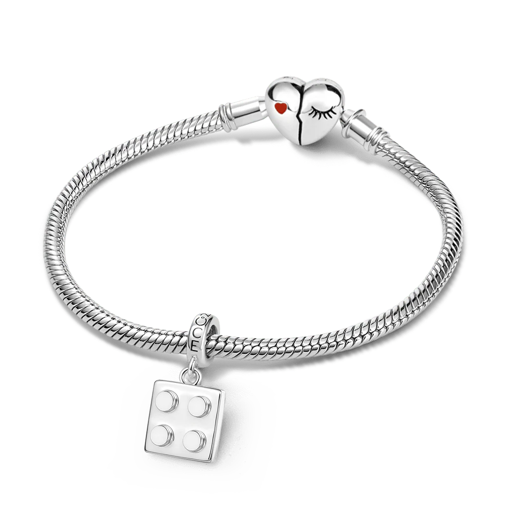 Gnoce Building Blocks Charm Platinum-plated Silver Blend - Image 3