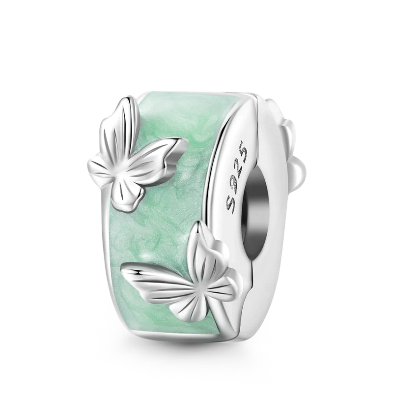 Gnoce Flying Butterflies Stopper Charm