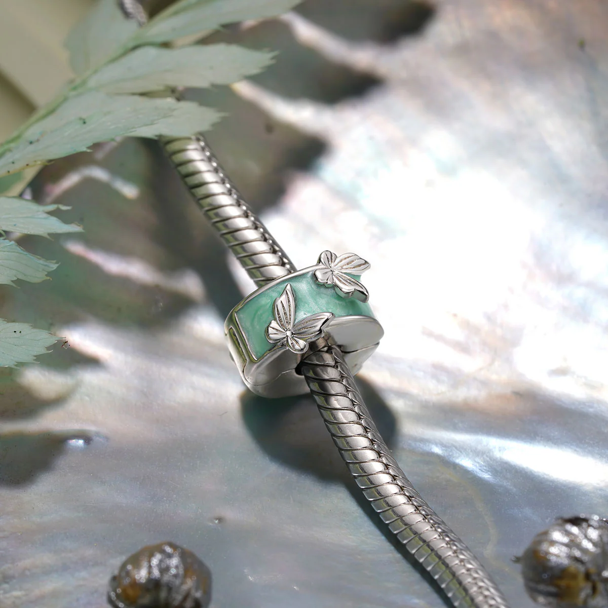 Gnoce Flying Butterflies Stopper Charm - Image 2