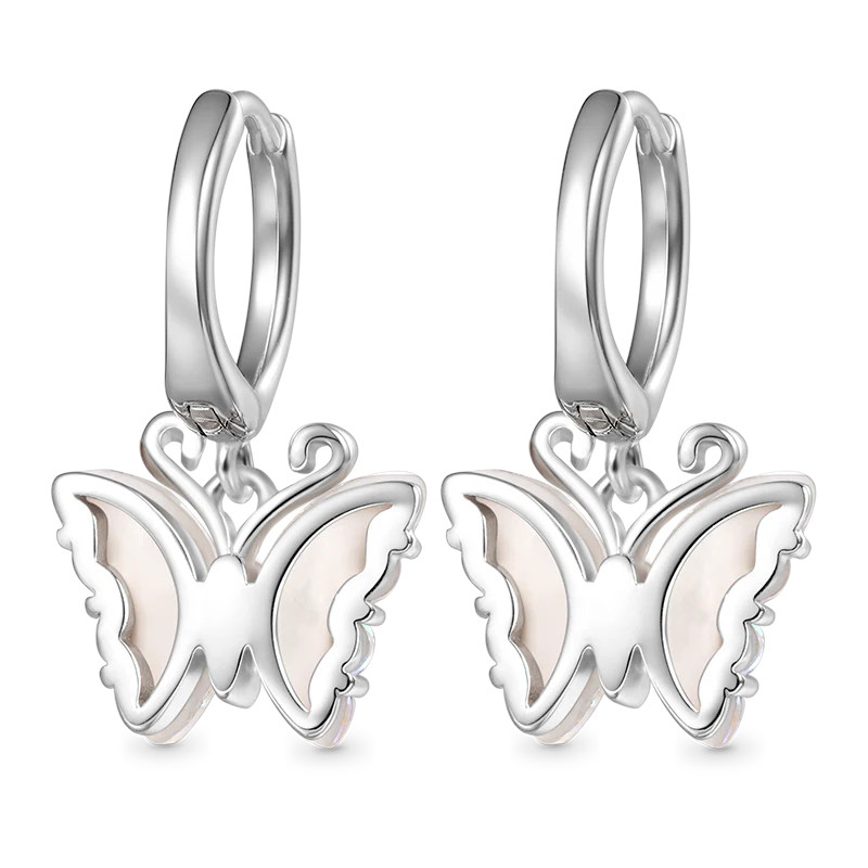 Gnoce Fantasy Butterfly Leverback Dangle Earrings - Image 2