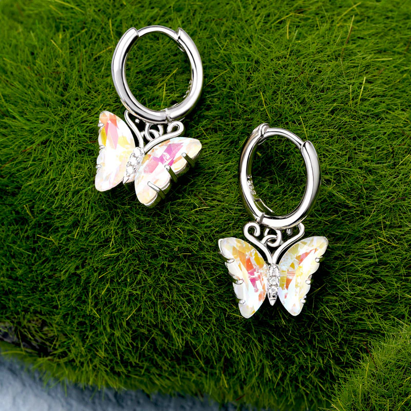 Gnoce Fantasy Butterfly Leverback Dangle Earrings - Image 3