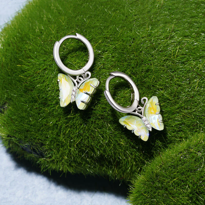 Gnoce Fantasy Butterfly Leverback Dangle Earrings - Image 3
