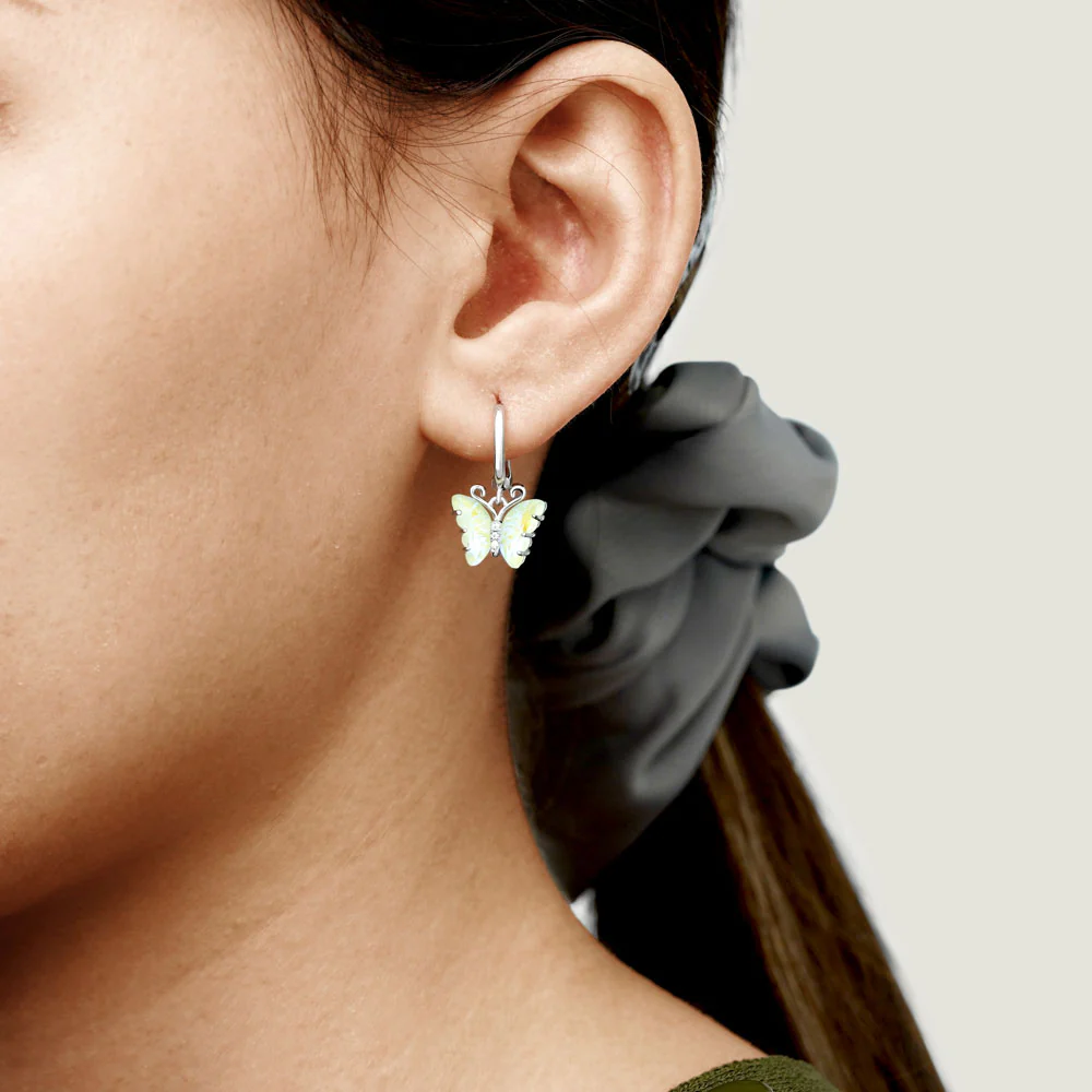 Gnoce Fantasy Butterfly Leverback Dangle Earrings - Image 4