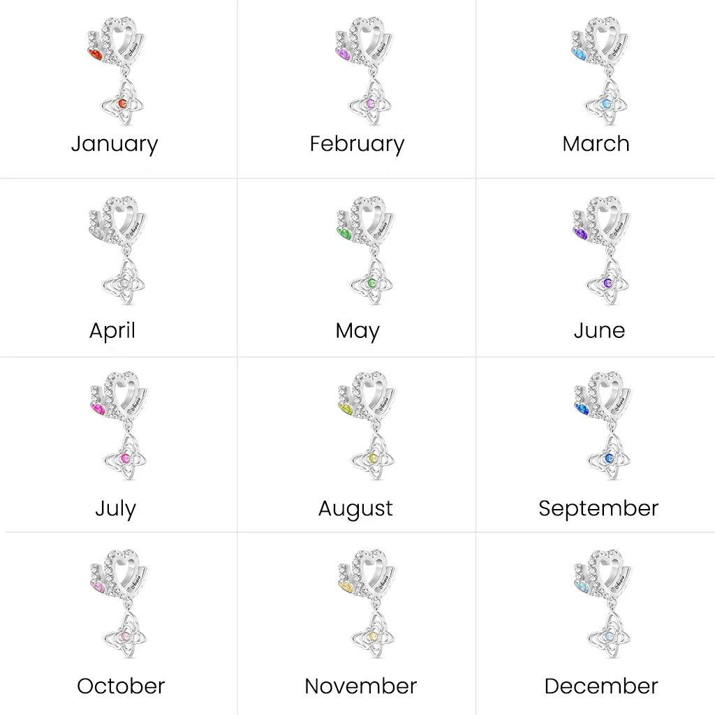 Gnoce Butterfly Love Letter Charm Platinum-plated Silver Blend - Image 7