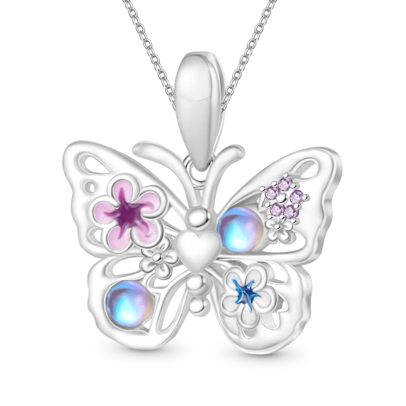 Gnoce Flying Butterfly Necklace