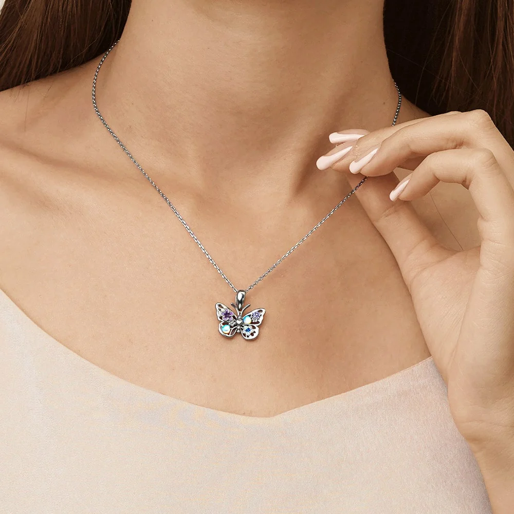 Gnoce Flying Butterfly Necklace - Image 5