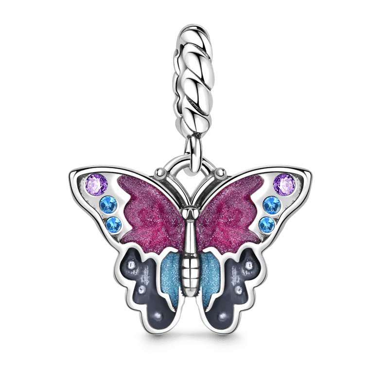 Butterfly Pendant Dangle Charm Sterling Silver