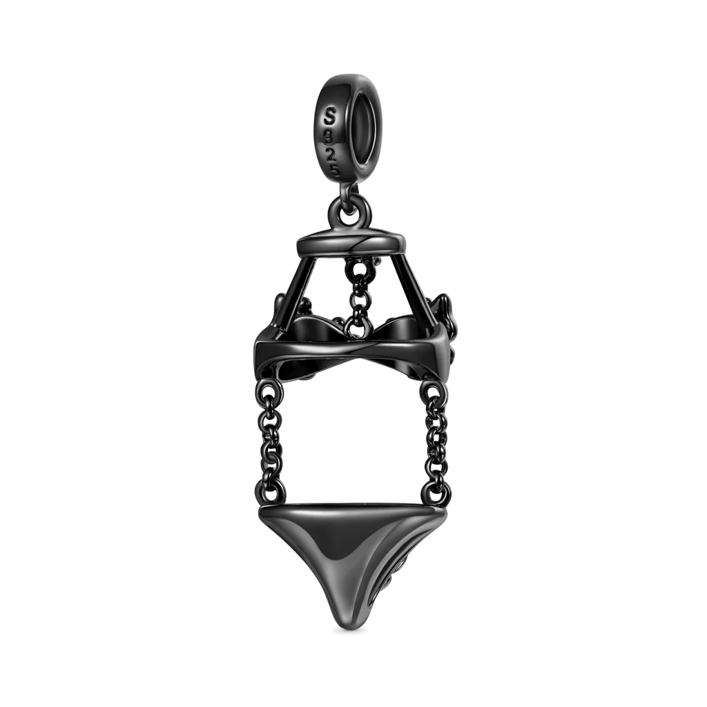 Gnoce Sexy Black Pink Butterfly Underwear Charm Platinum-plated Silver Blend - Image 2