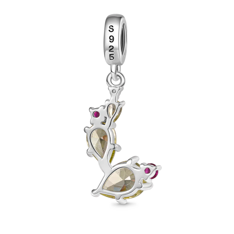 Gnoce Sparkling Cactus Pendant Dangle Charm - Image 2