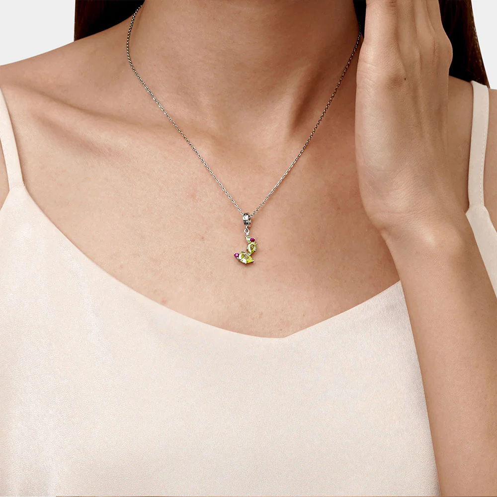 Gnoce Sparkling Cactus Pendant Dangle Charm - Image 5