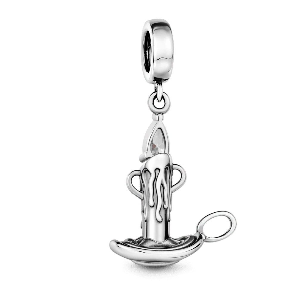 Gnoce Candle Birthstone Charm Platinum-plated Silver Blend - Image 5
