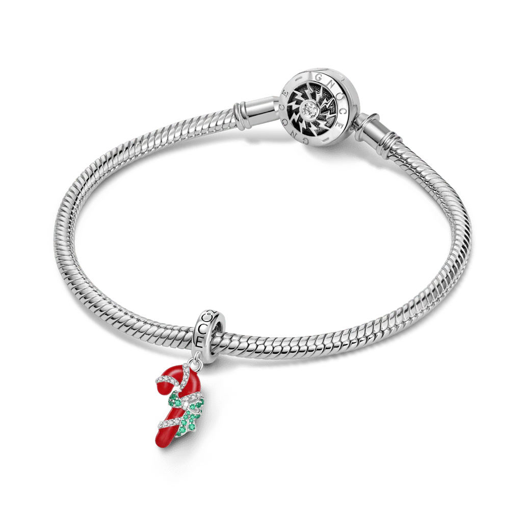 Gnoce  Candy Cane Pendant Dangle Charm - Image 3
