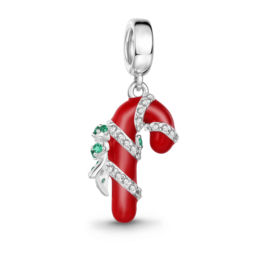 Gnoce  Candy Cane Pendant Dangle Charm - Image 5