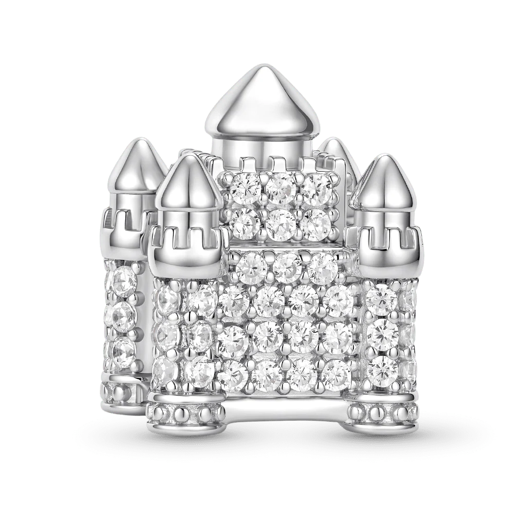 Gnoce  Castle Charm Platinum-plated Silver Blend - Image 5