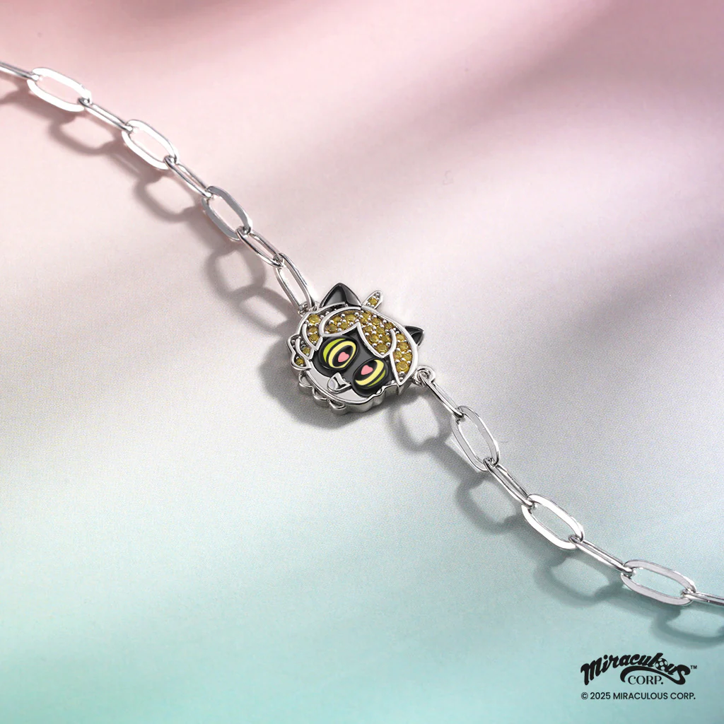 Gnoce Miraculous Cat Noir Chain Bracelet - Image 3