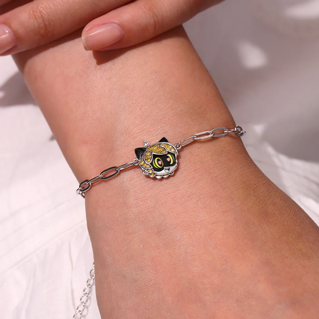 Gnoce Miraculous Cat Noir Chain Bracelet - Image 5