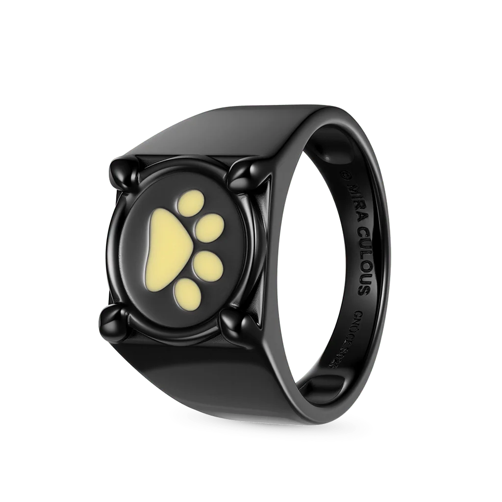 Gnoce Miraculous Cat Noir Glow-in-the-Dark Ring - Image 3