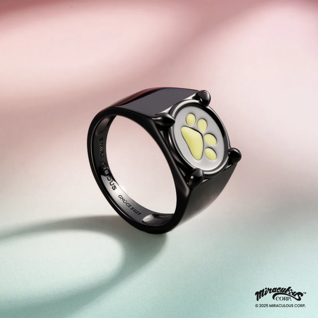 Gnoce Miraculous Cat Noir Glow-in-the-Dark Ring - Image 4