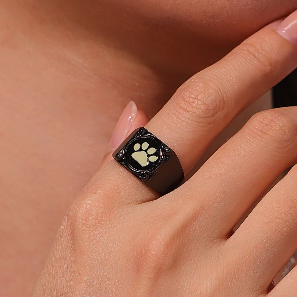 Gnoce Miraculous Cat Noir Glow-in-the-Dark Ring - Image 6