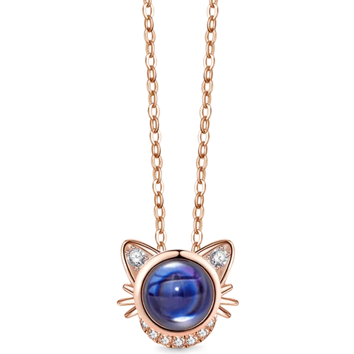 Gnoce Cat Photo Projection Necklace - Image 2