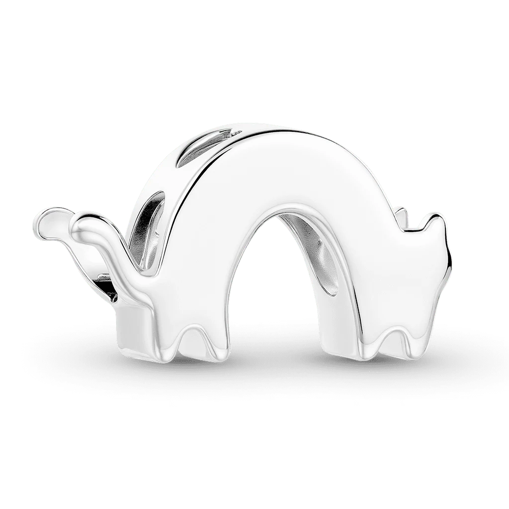 Gnoce Cat Rainbow Bridge Stopper Charm Platinum-plated Silver Blend - Image 5